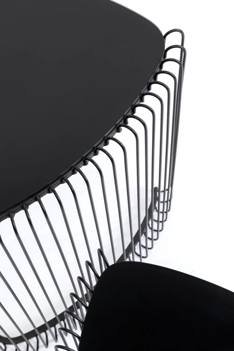 KARE Design Bijzettafel Wire Triangle Black (Set Van 2) Cheap