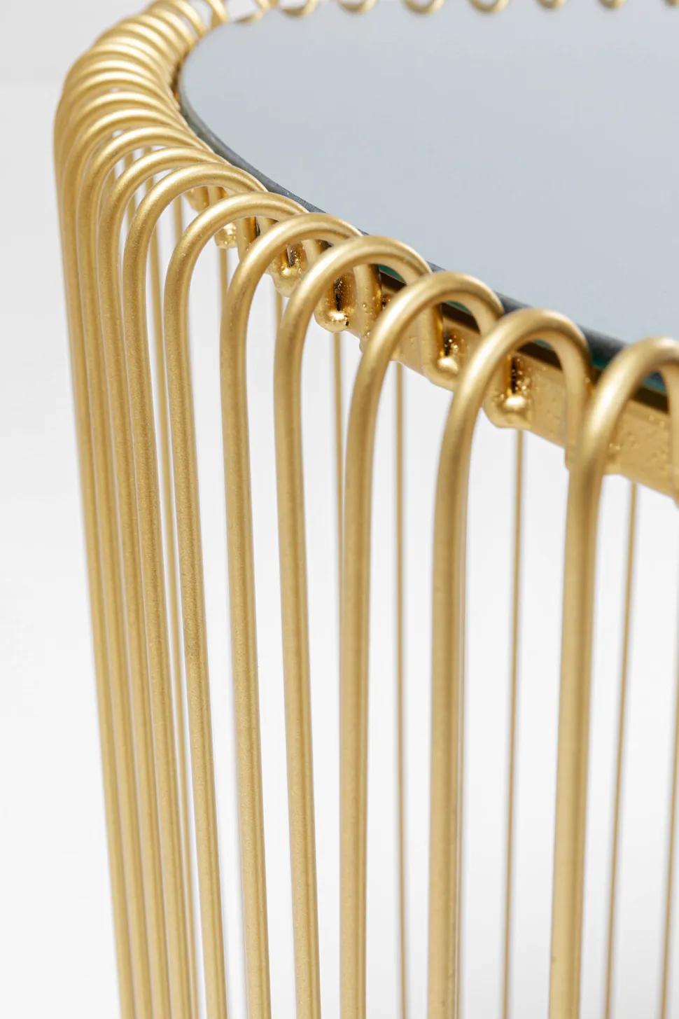 KARE Design Bijzettafel Wire Triangle Gold (Set Van 2) New