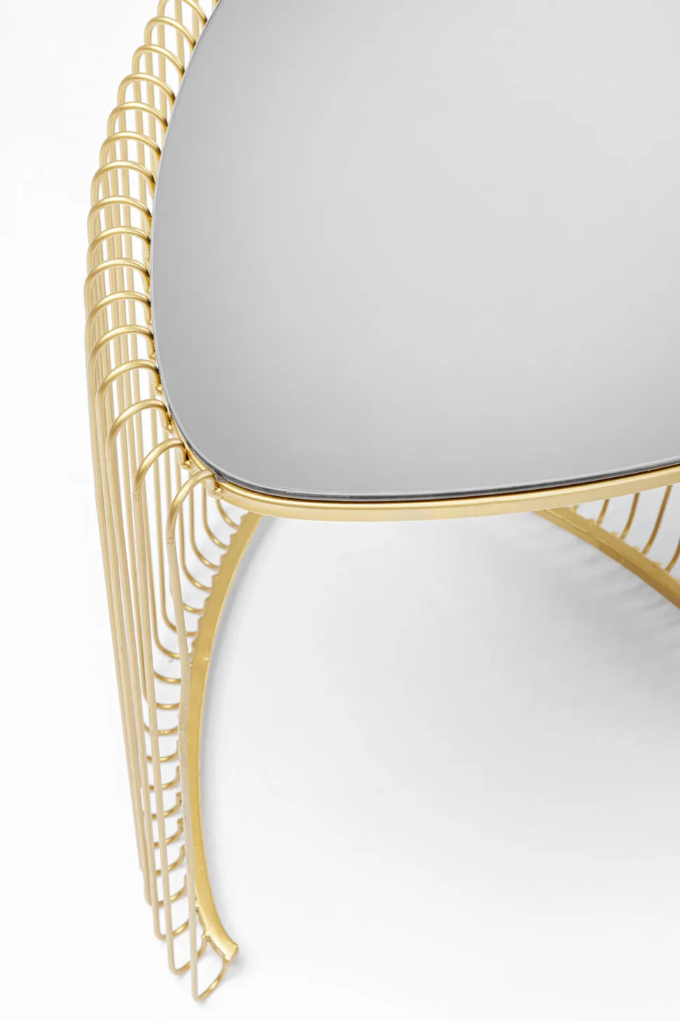 KARE Design Bijzettafel Wire Triangle Gold (Set Van 2) New