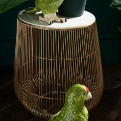 KARE Design Bijzettafel Wit Marmeren Messing Ø32cm Online