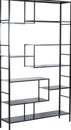 KARE Design Boekenkast Loft Zwart 195x115cm Discount