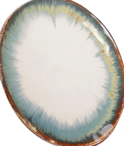 KARE Design Bord Laguna Blauw Ø26cm Clearance