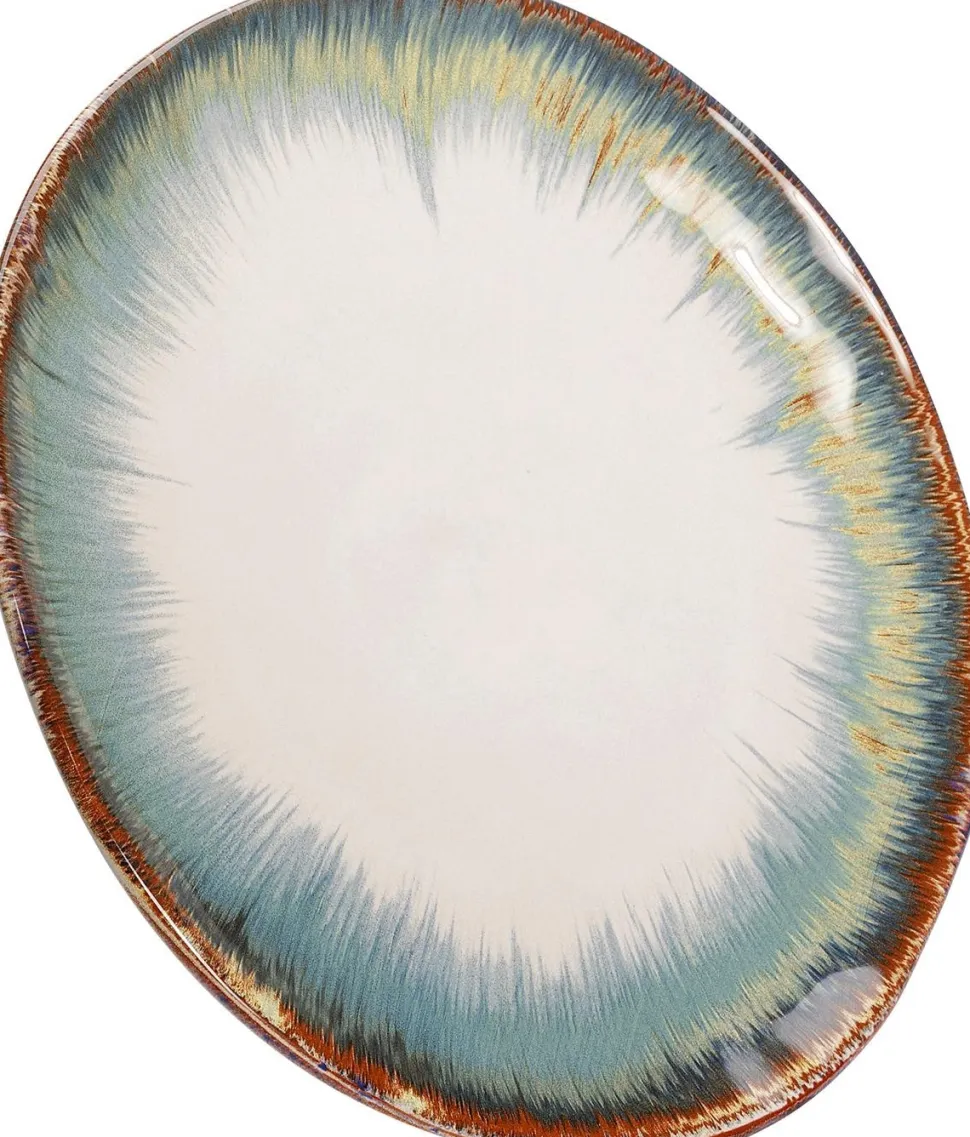KARE Design Bord Laguna Blauw Ø26cm Clearance