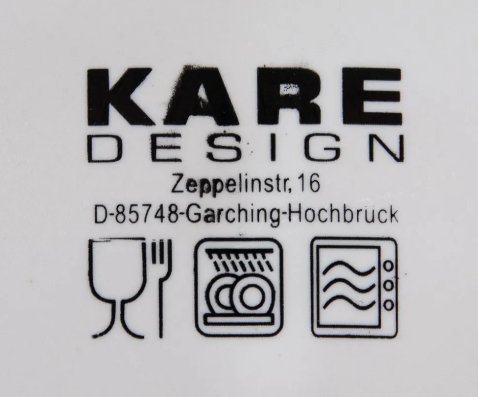 KARE Design Bord Mustique Rim Ø21cm New