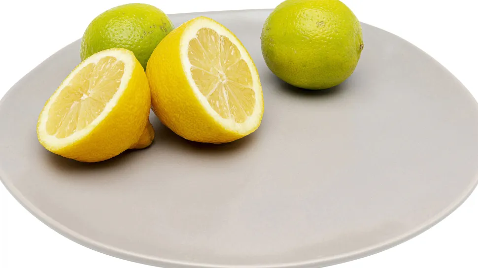 KARE Design Bord Organic Grey Ø26cm Clearance