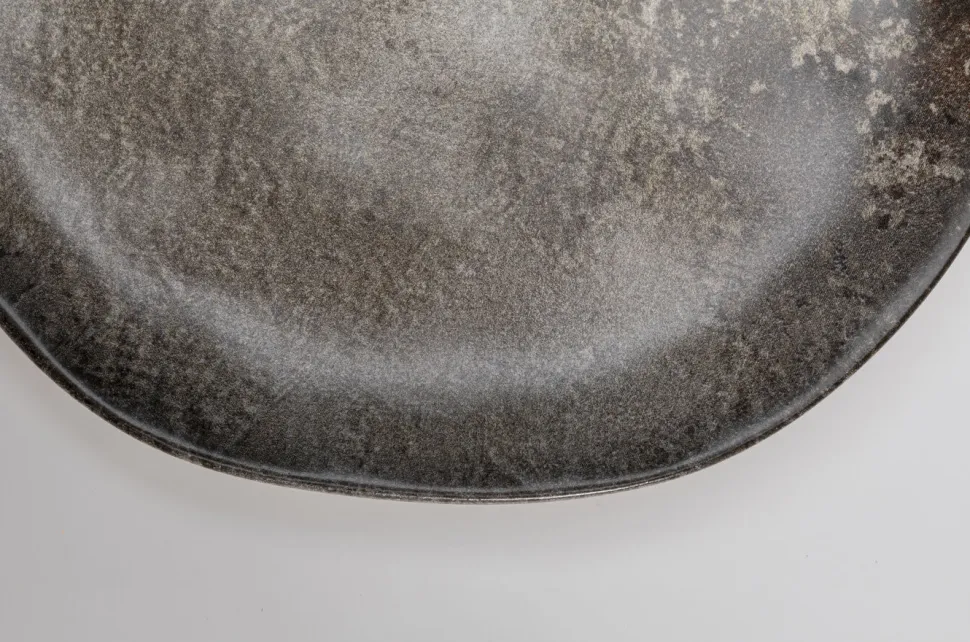 KARE Design Bord Savannah Brown/Grey Matt Ø26cm Cheap