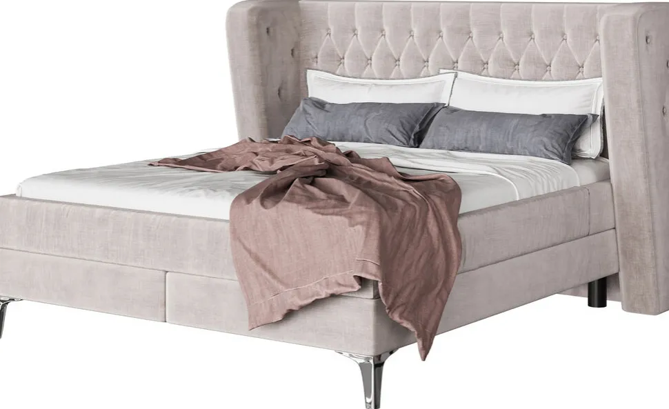 KARE Design Boxspringbed Benito Moon Cream 180x200cm Outlet