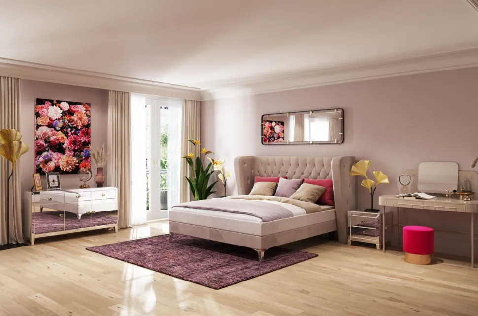 KARE Design Boxspringbed Benito Moon Cream 180x200cm Outlet