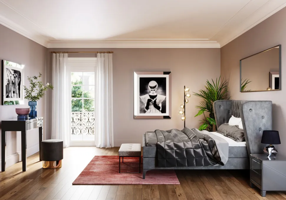KARE Design Boxspringbed Benito Moon Grey 180x200cm Sale