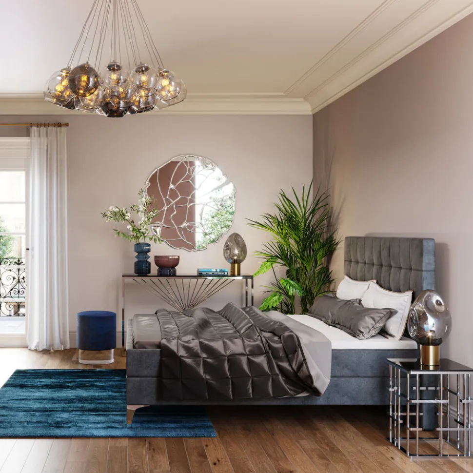 KARE Design Boxspringbed Benito Star Grey 180x200cm Outlet