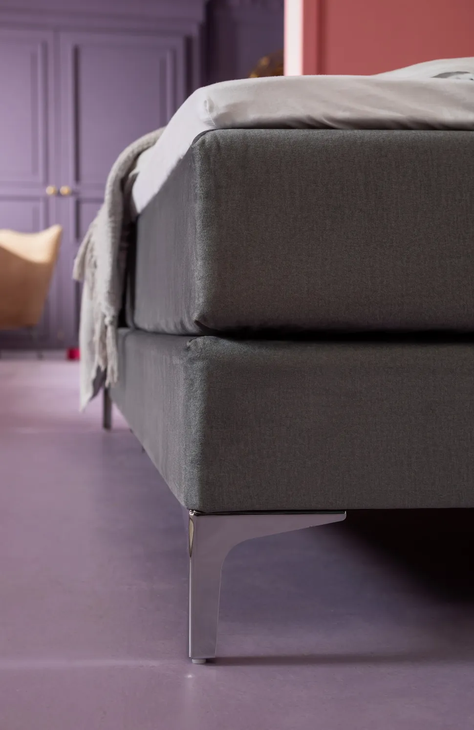 KARE Design Boxspringbed Benito Star Grey 180x200cm Outlet