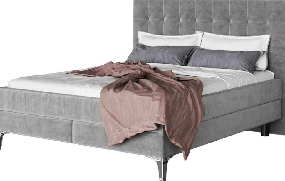 KARE Design Boxspringbed Benito Star Grey 180x200cm Outlet