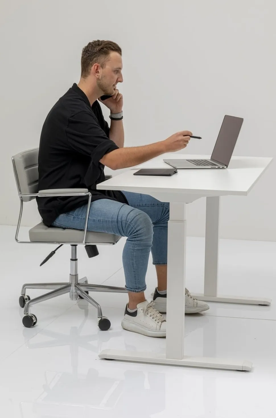 KARE Design Bureau Office Smart Wit Wit 160x80cm Clearance