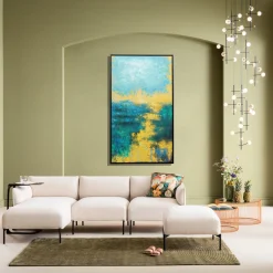 KARE Design Canvas Jardin Blue 125x215cm Cheap