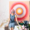 KARE Design Canvas Tendency Circle Pink 120x120cm Discount