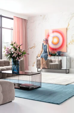KARE Design Canvas Tendency Circle Pink 120x120cm Discount