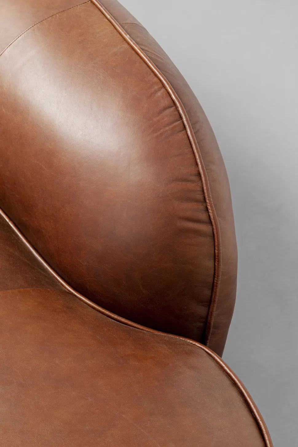 KARE Design Chaise Longue Wonder Leather Brown 252cm Outlet