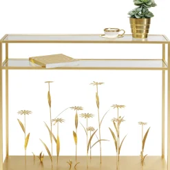 KARE Design Console Flower Meadow Goud 100cm Discount
