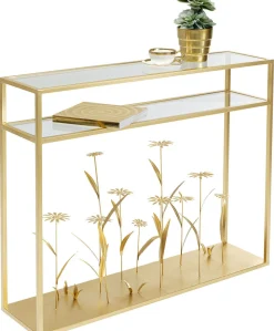 KARE Design Console Flower Meadow Goud 100cm Discount