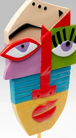 KARE Design Decofiguur Abstract Face Multicolour 52cm Flash Sale