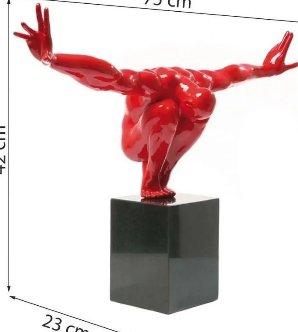 KARE Design Decofiguur Atleet Rood Hot