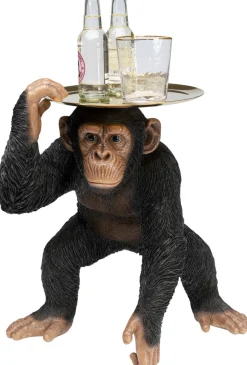 KARE Design Decofiguur Butler Playing Chimp Black 52cm Hot