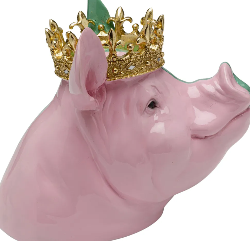 KARE Design Decofiguur Crowned Pig 28cm Clearance