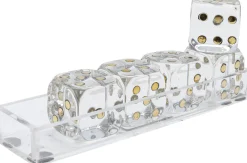 KARE Design Decofiguur Dice Transparent 17x4cm Outlet