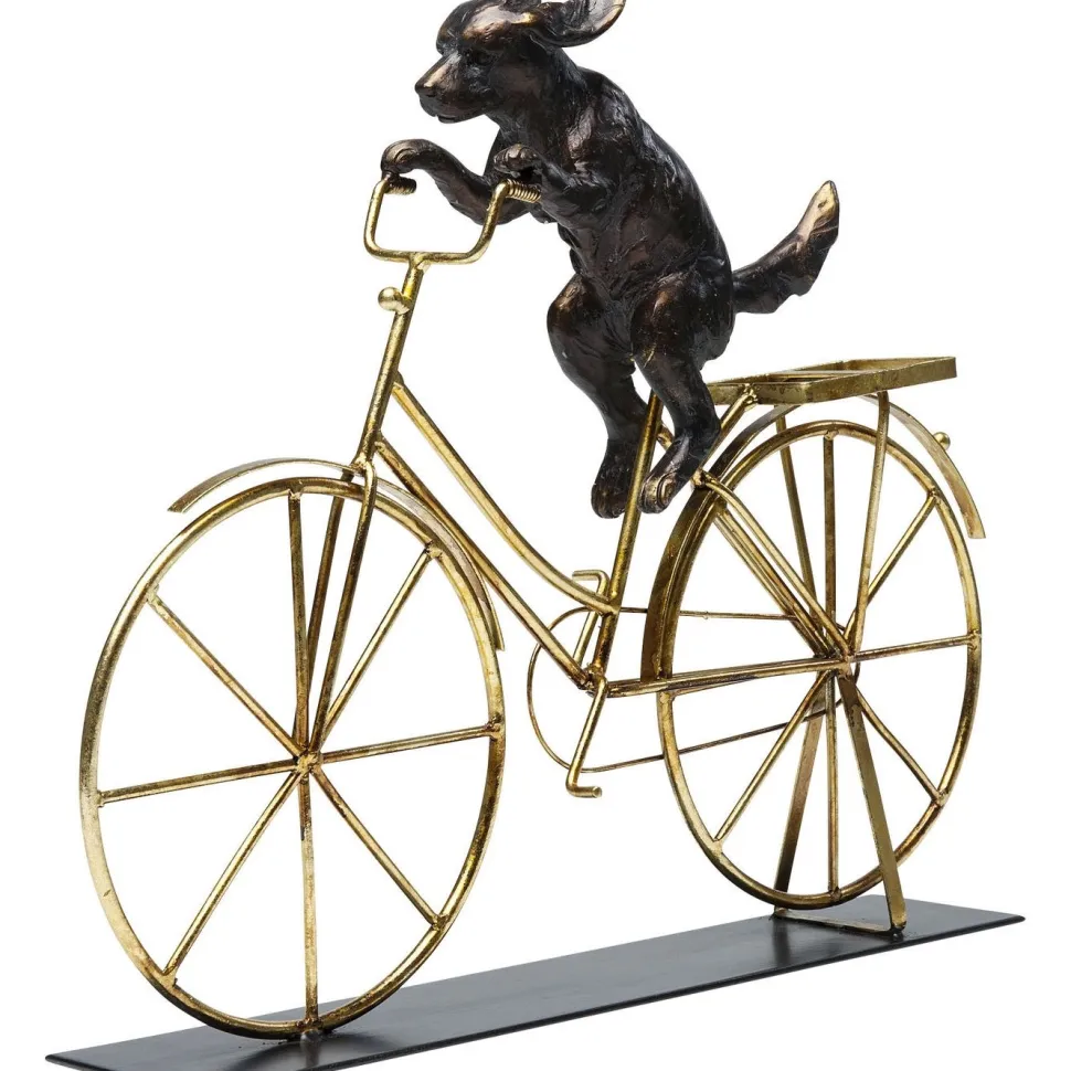KARE Design Decofiguur Dog With Bicycle Clearance