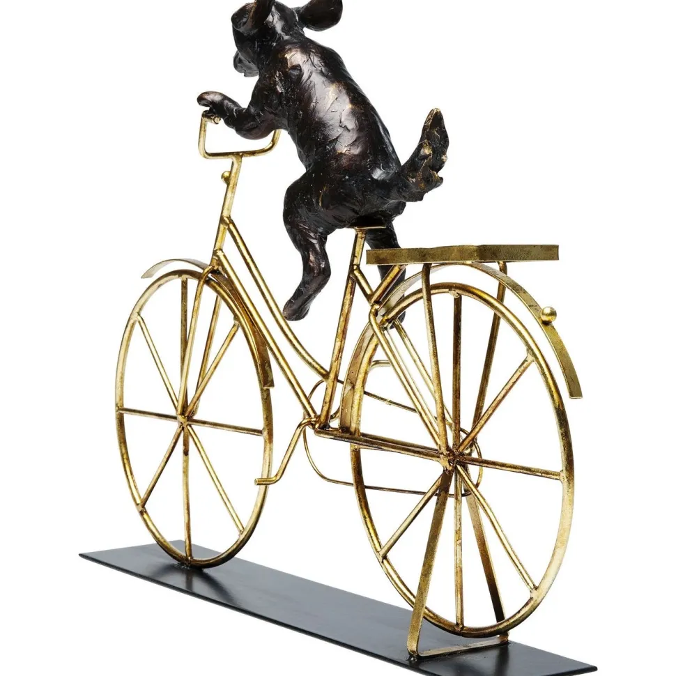 KARE Design Decofiguur Dog With Bicycle Clearance
