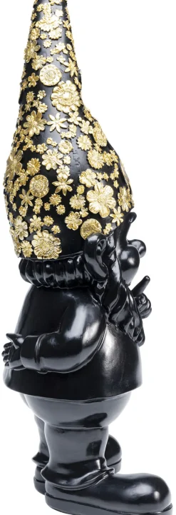 KARE Design Decofiguur Dwerg Staand Zwart Goud 46cm Sale