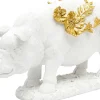 KARE Design Decofiguur Flower Pig Wit 21cm Discount