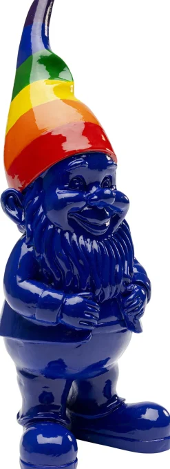 KARE Design Decofiguur Gnome Standing Rainbow Blauw 21cm Cheap