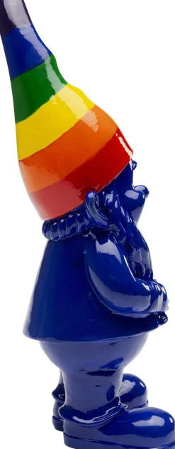 KARE Design Decofiguur Gnome Standing Rainbow Blauw 21cm Cheap