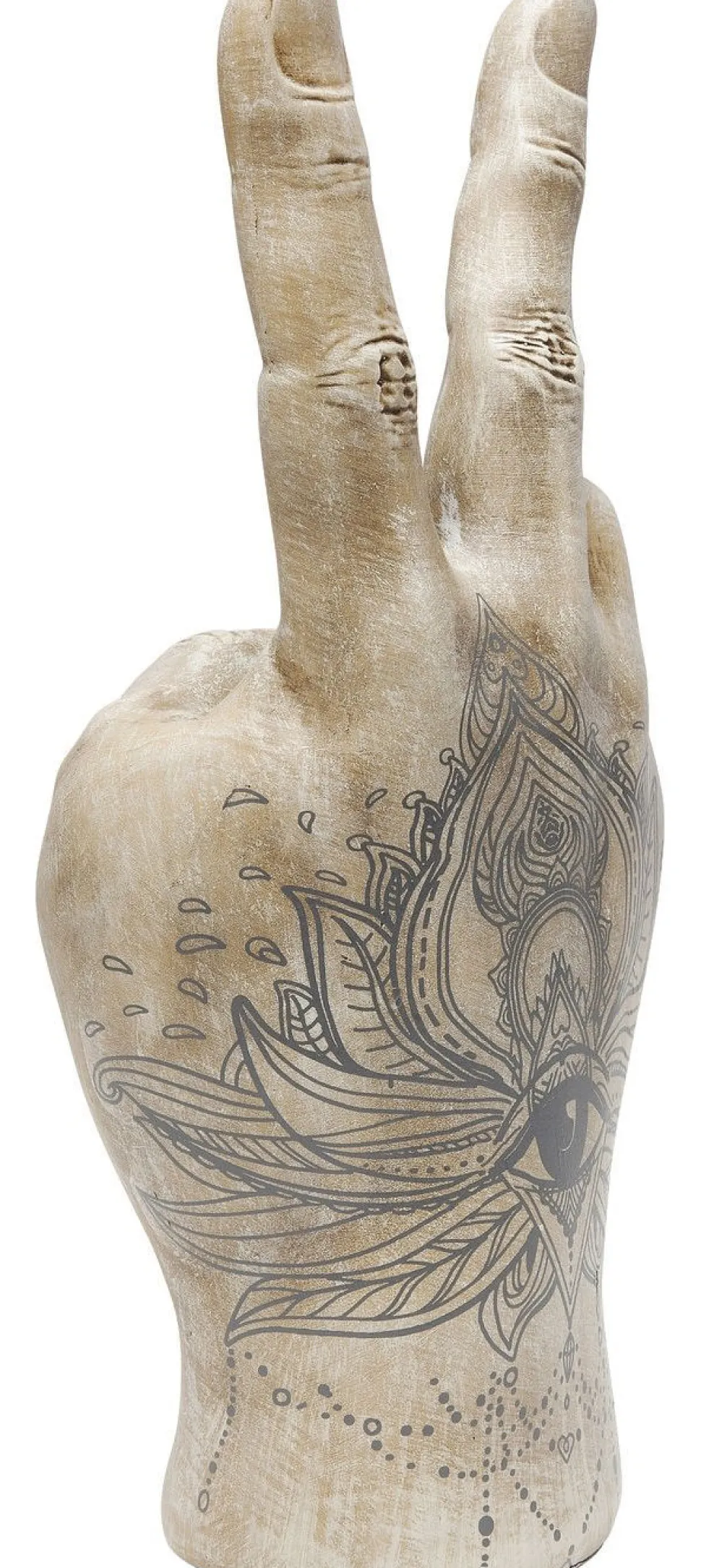 KARE Design Decofiguur Hand Victory Tattoo Eye 36cm Cheap
