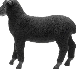KARE Design Decofiguur Happy Sheep Wool Black 37cm Clearance