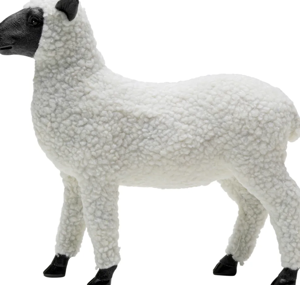 KARE Design Decofiguur Happy Sheep Wool White 28cm Online