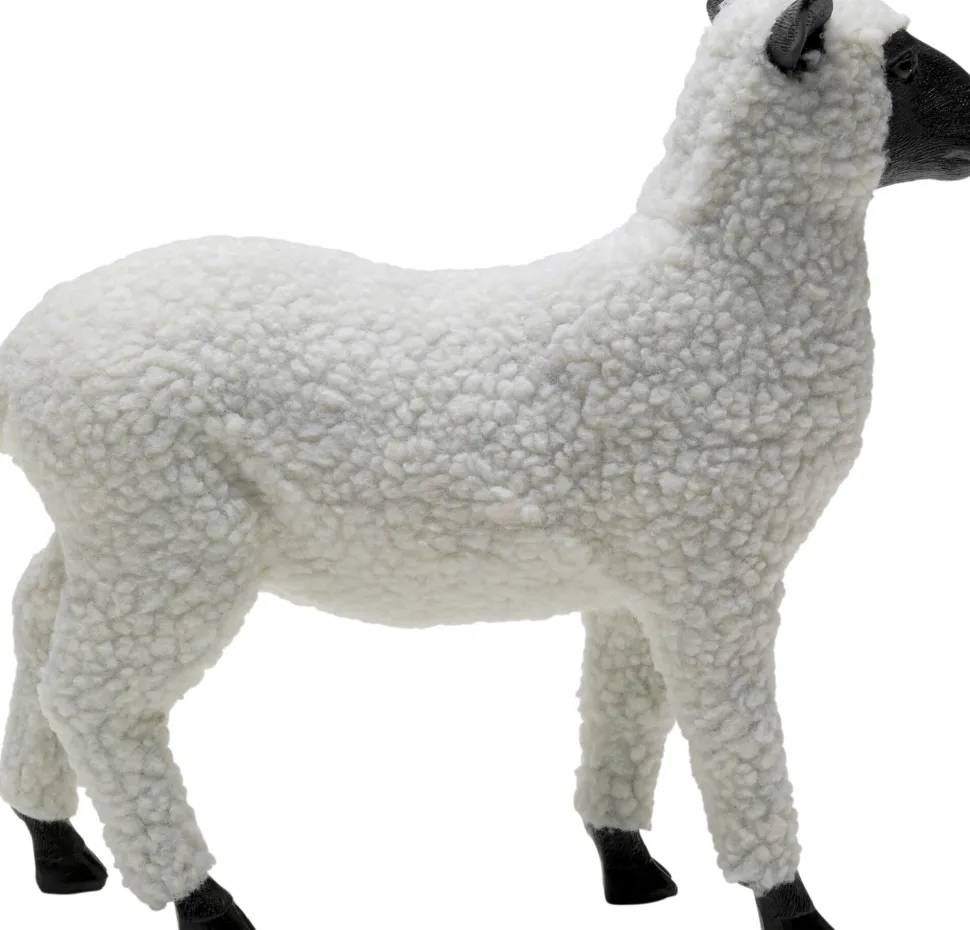 KARE Design Decofiguur Happy Sheep Wool White 28cm Online