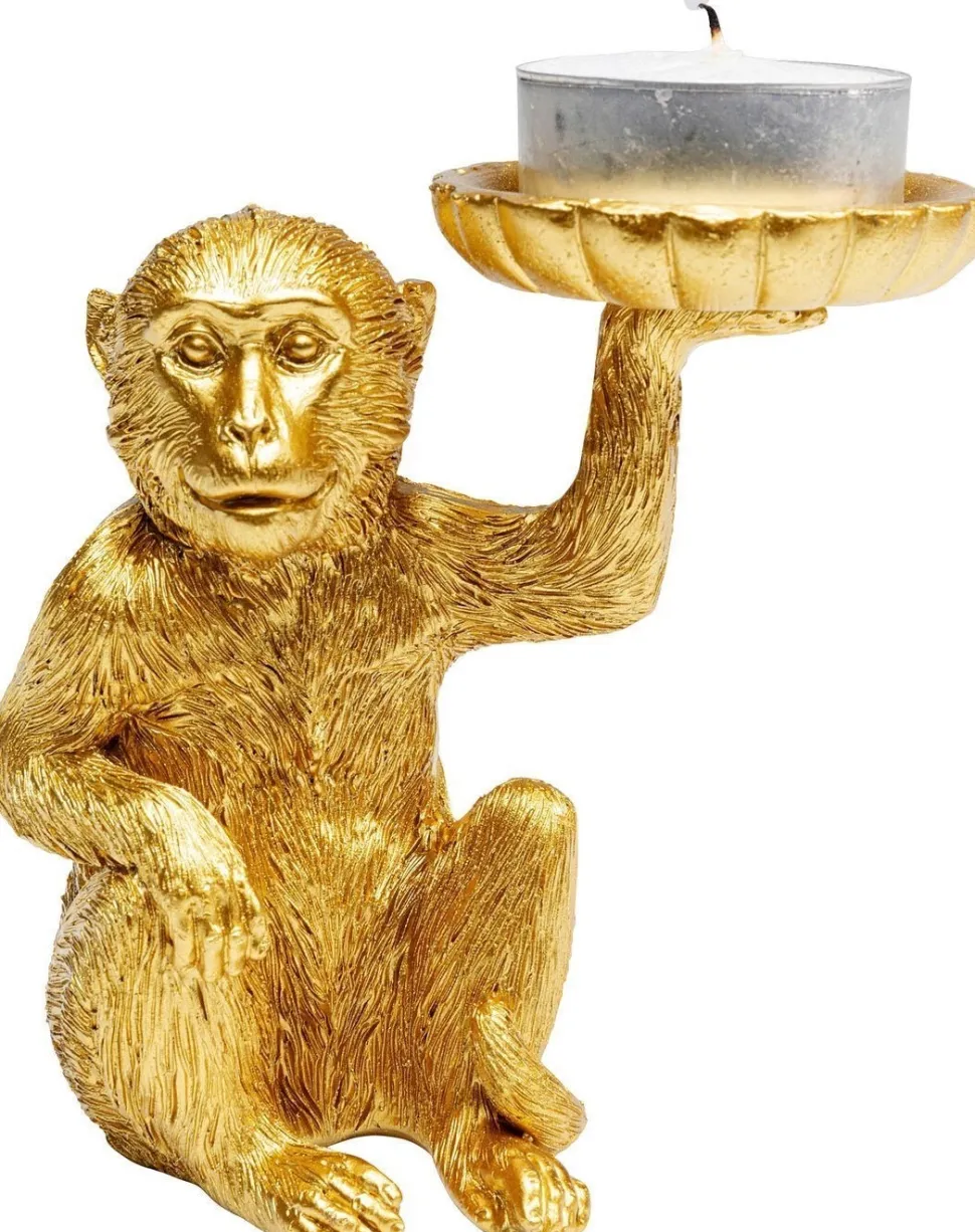 KARE Design Decofiguur Monkey Theelichthouder 11cm Outlet