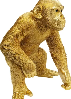 KARE Design Decofiguur Playing Ape Goud 50cm Flash Sale