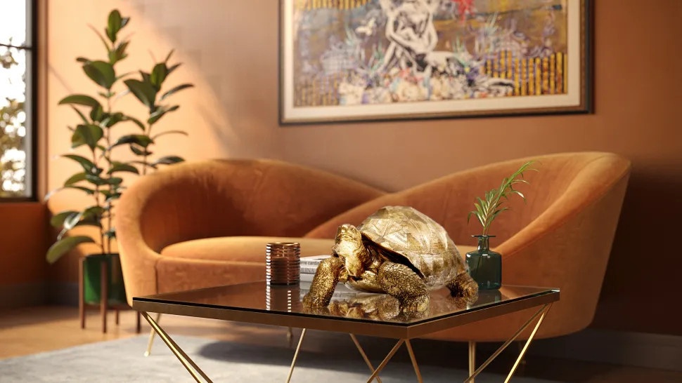 KARE Design Decofiguur Schildpad Goud Medium Flash Sale