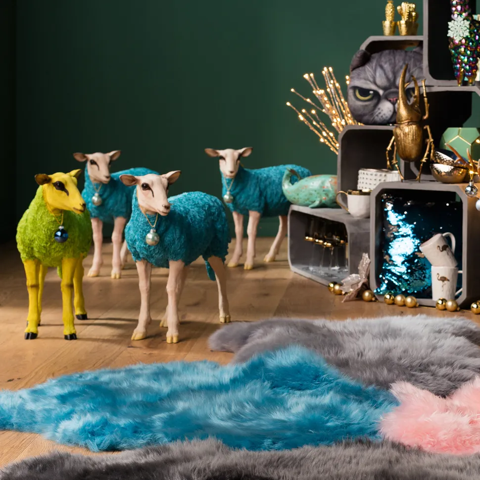 KARE Design Decofiguur Sheep Colore Groen Flash Sale