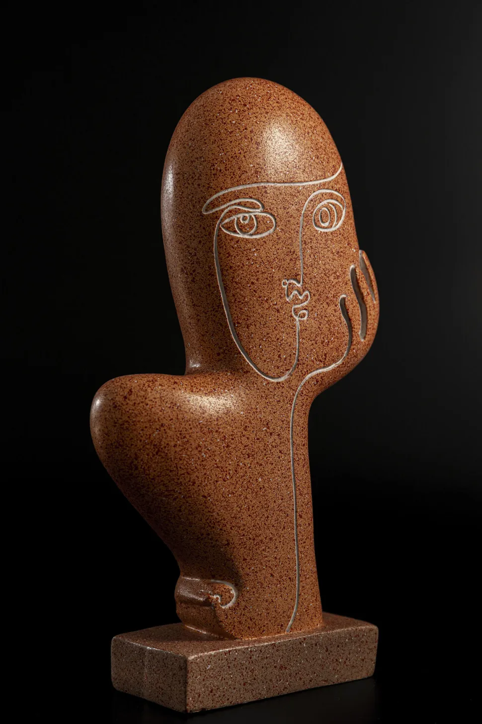 KARE Design Decofiguur Thought Brown 27cm Shop