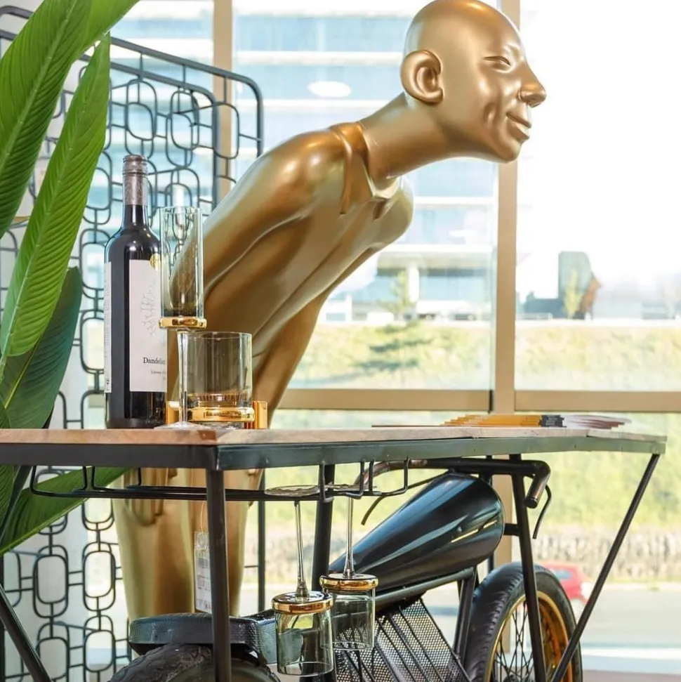 KARE Design Decofiguur Welcome Guests Goud XL Cheap
