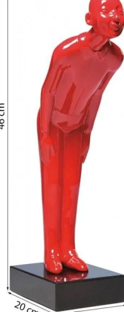 KARE Design Decofiguur Welcome Guests Rood Klein Clearance