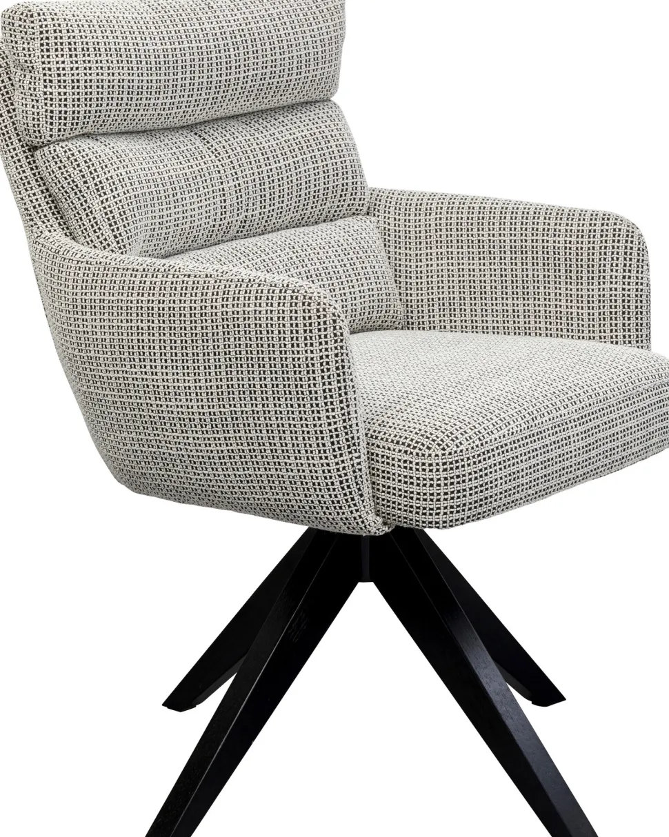 KARE Design Draaibare Fauteuil Bosse Black Cheap