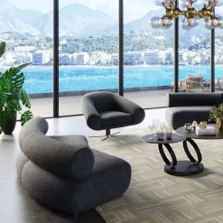 KARE Design Draaibare Fauteuil Ciao Midnight Clearance