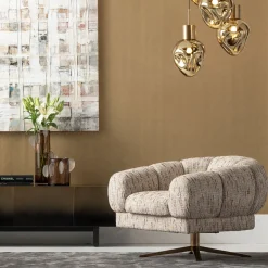 KARE Design Draaibare Fauteuil Janno Beige Discount