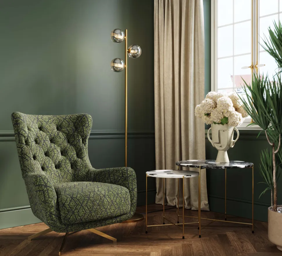 KARE Design Draaifauteuil Bellini Green Shop