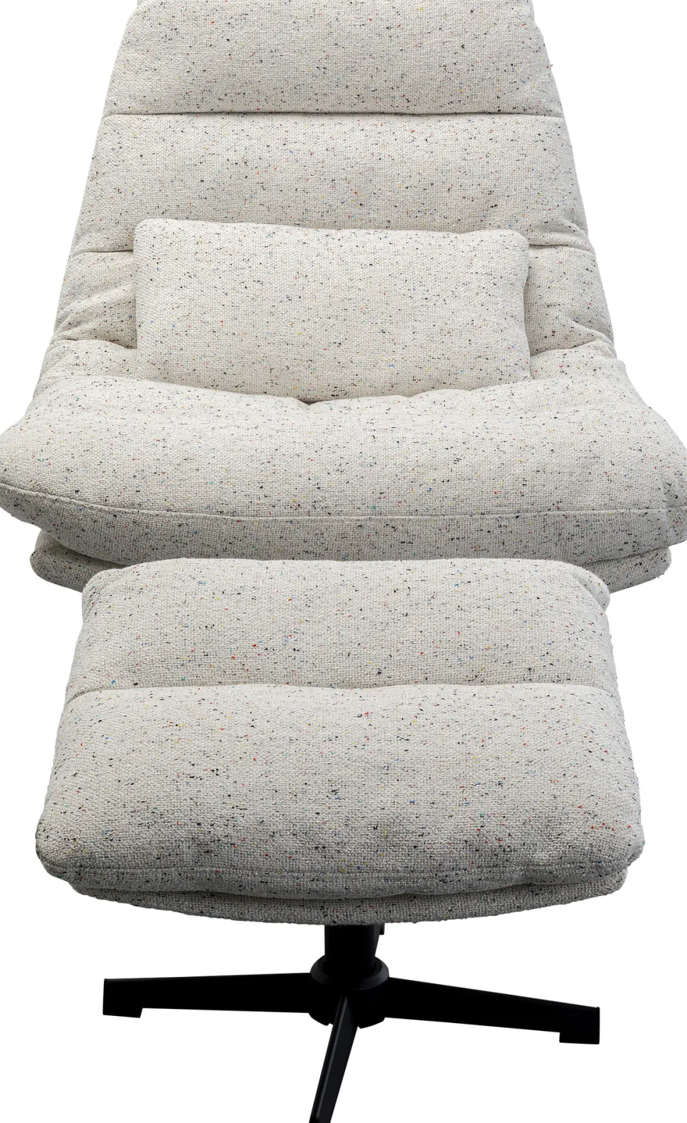 KARE Design Draaifauteuil + Hocker Columbia Best